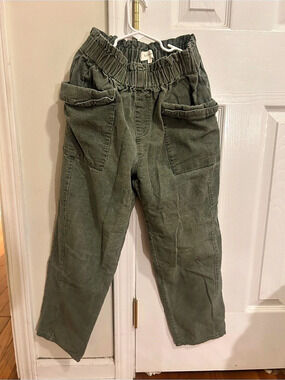 Bohme Pull-On Cord Pants Olive Trousers